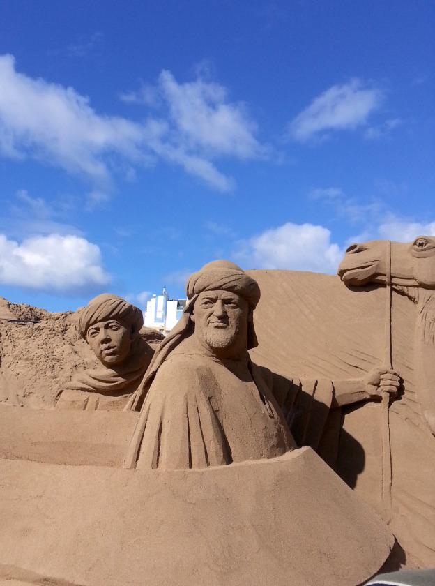 Magnifique Concours de sculpture sur le sable au nord de Las Palmas